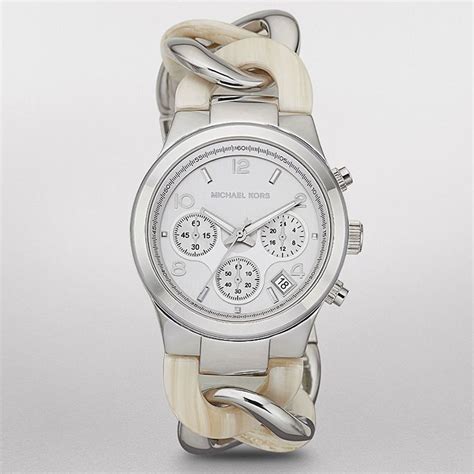 michael kors slim runway twist watch silver|Michael Kors women's runway watch.